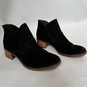 Kork-Ease Maldon Ankle Booties for Women Size 9 Suede Black